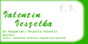 valentin veszelka business card